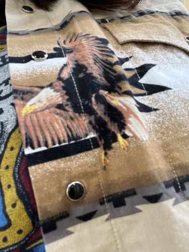 Customer photo review of Vintage Cumberland Outfitters Western Button Up Shirt Size XL