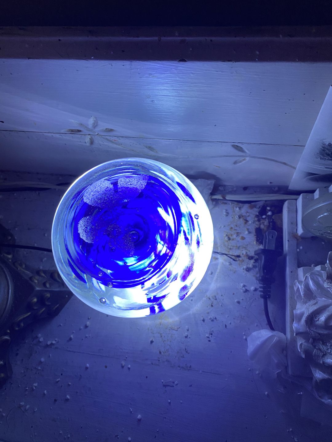 Customer photo review of Lucite Light Stand - White Light