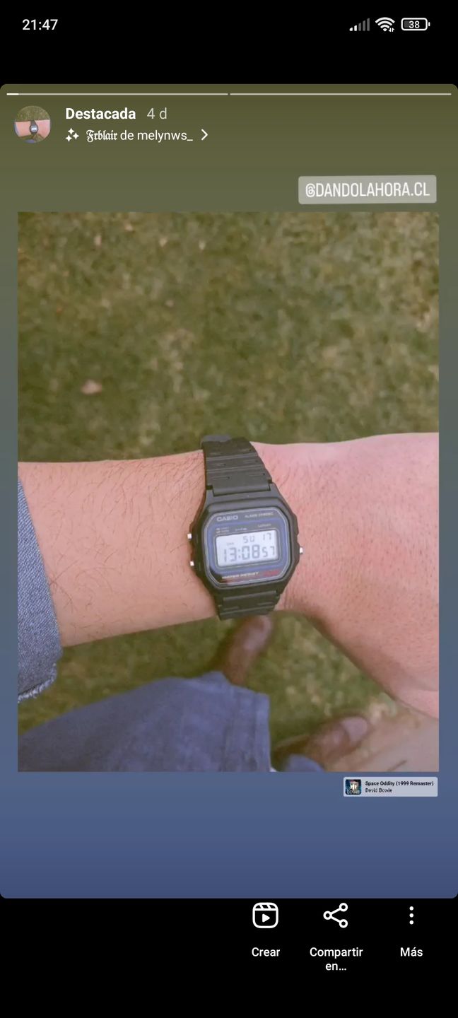 Customer photo review of Reloj Casio Vintage W-59-1VQD Azul/Negro