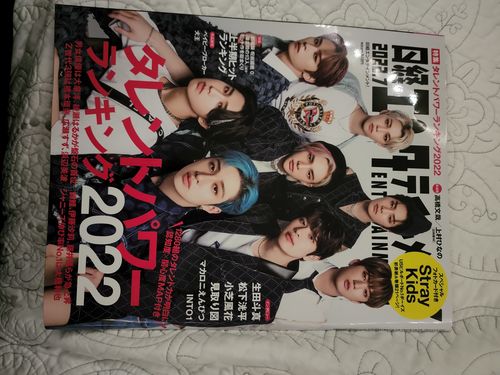 Customer photo review of Stray Kids Cover - Nikkei Entertainment! July 2022 Issue (Japanese Magazine)