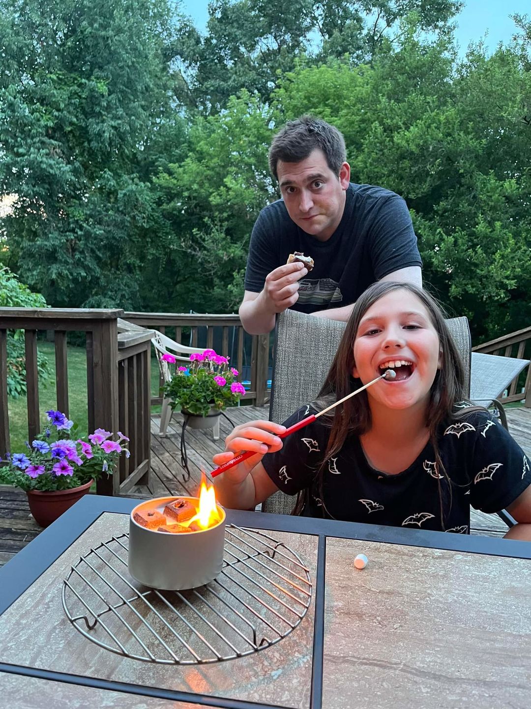 Customer photo review of Portable Reusable Skewer 4 Pack
