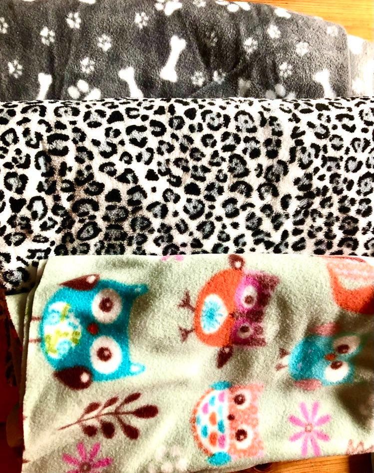 Customer photo review of Printed Fleece/Sweatshirt Remnants