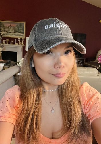 Customer photo review of Filipina Embroidered Vintage Cotton Twill Cap