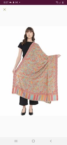 Customer photo review of Pashtush Womens Peruvian Roses Scarf, Embroidery Stole, Soft And Warm