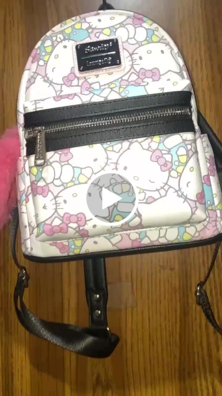 Customer video review of 707 Street Exclusive - Loungefly Sanrio Hello Kitty Pastel Mini Backpack