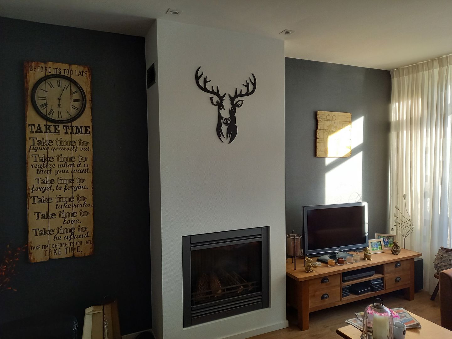 Customer photo review of Wanddecoratie dieren | Hert 2-delig
