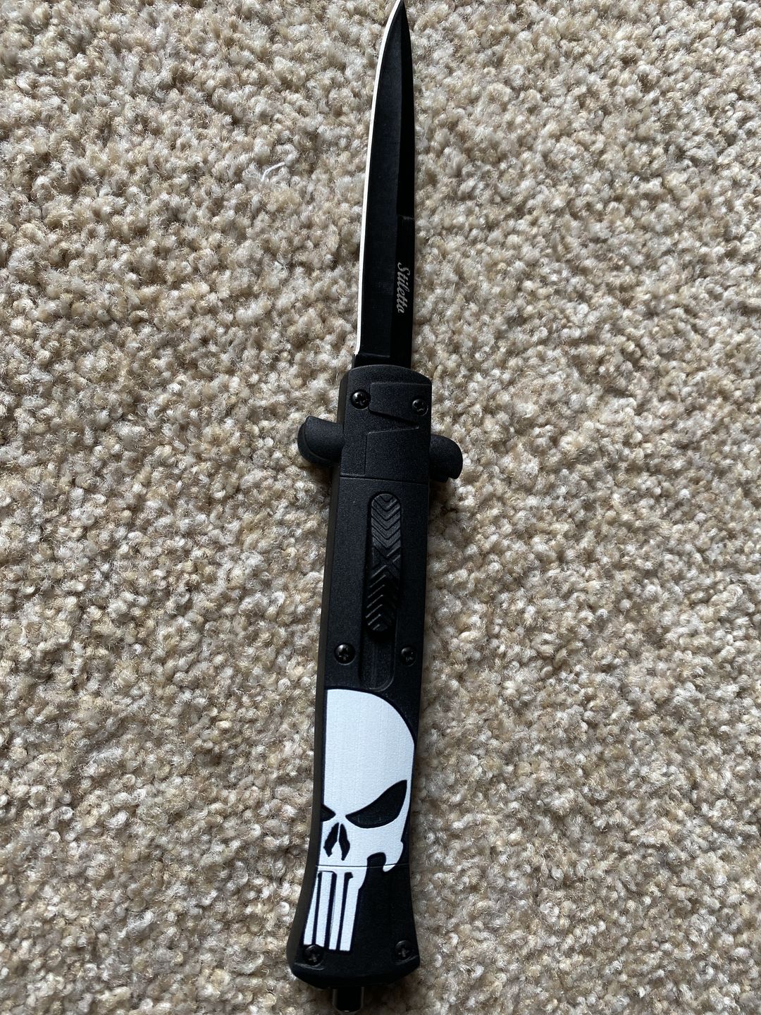 Customer photo review of 9" Stiletto OTF  (Choose One)