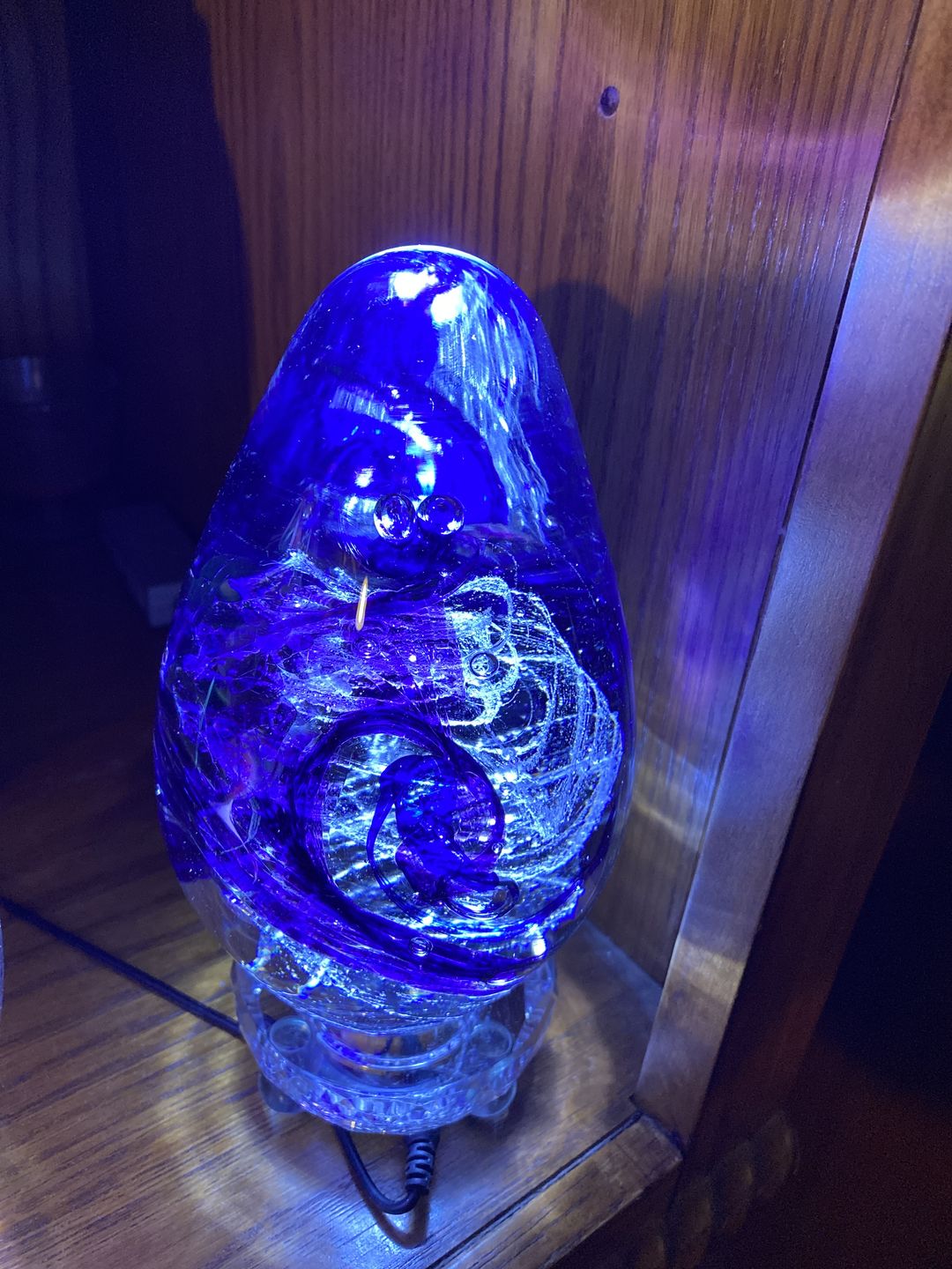Customer photo review of Glimmer Egg with Cremation Ash