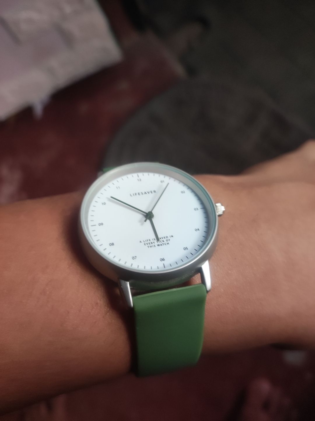 Customer photo review of Life Saver Watch 4.0 – Army Green