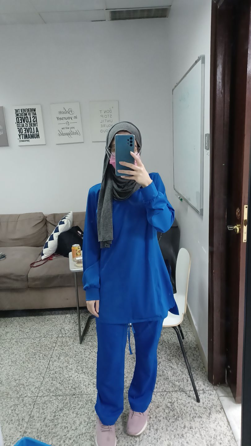 Customer photo review of H.H Works - Fatima & Rebecca Women's Scrub Set