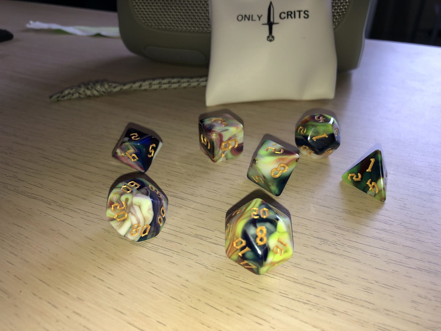 Customer photo review of Mystery Dice Set Subscription