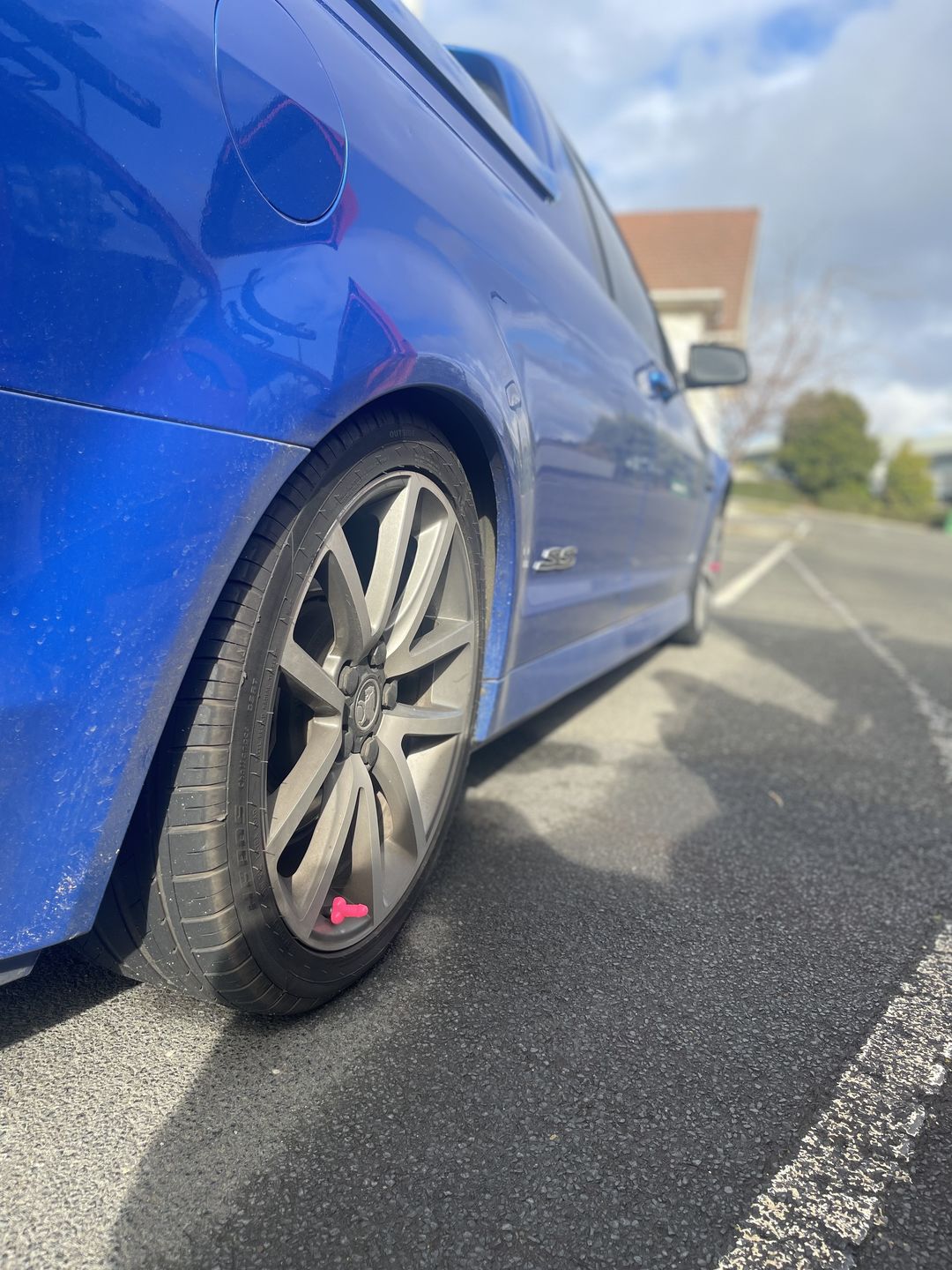 Customer photo review of Rooster Shaped Valve Stem Cap 🐓🧢 - TireCockz Prank (4 Pack!)