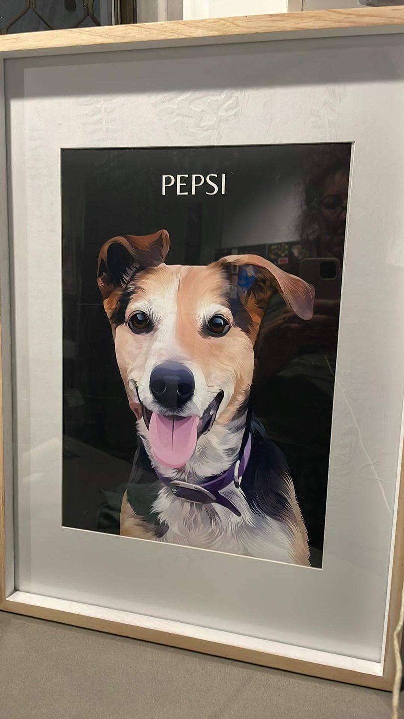 Customer photo review of Custom Pet Portrait (Digital Copy)