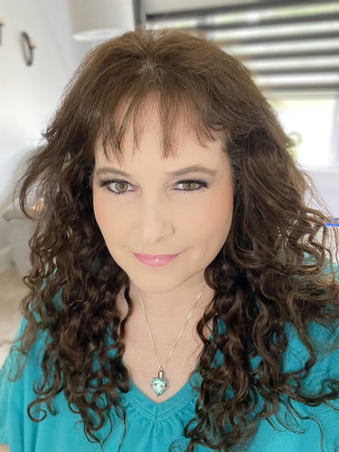 Customer photo review of Curly Ash Blonde