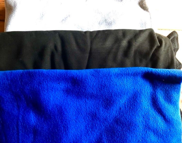 Customer photo review of Plain Fleece/Sweatshirt Remnants