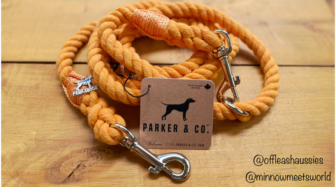 Customer photo review of Hands-Free Cotton Rope Leash