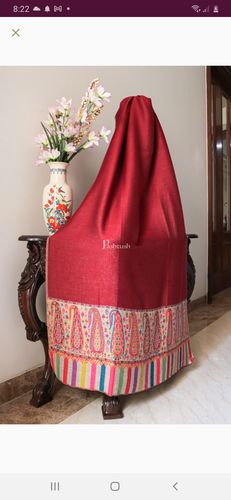 Customer photo review of Pashtush Women Soft Navy Blue Woven Design Shawl