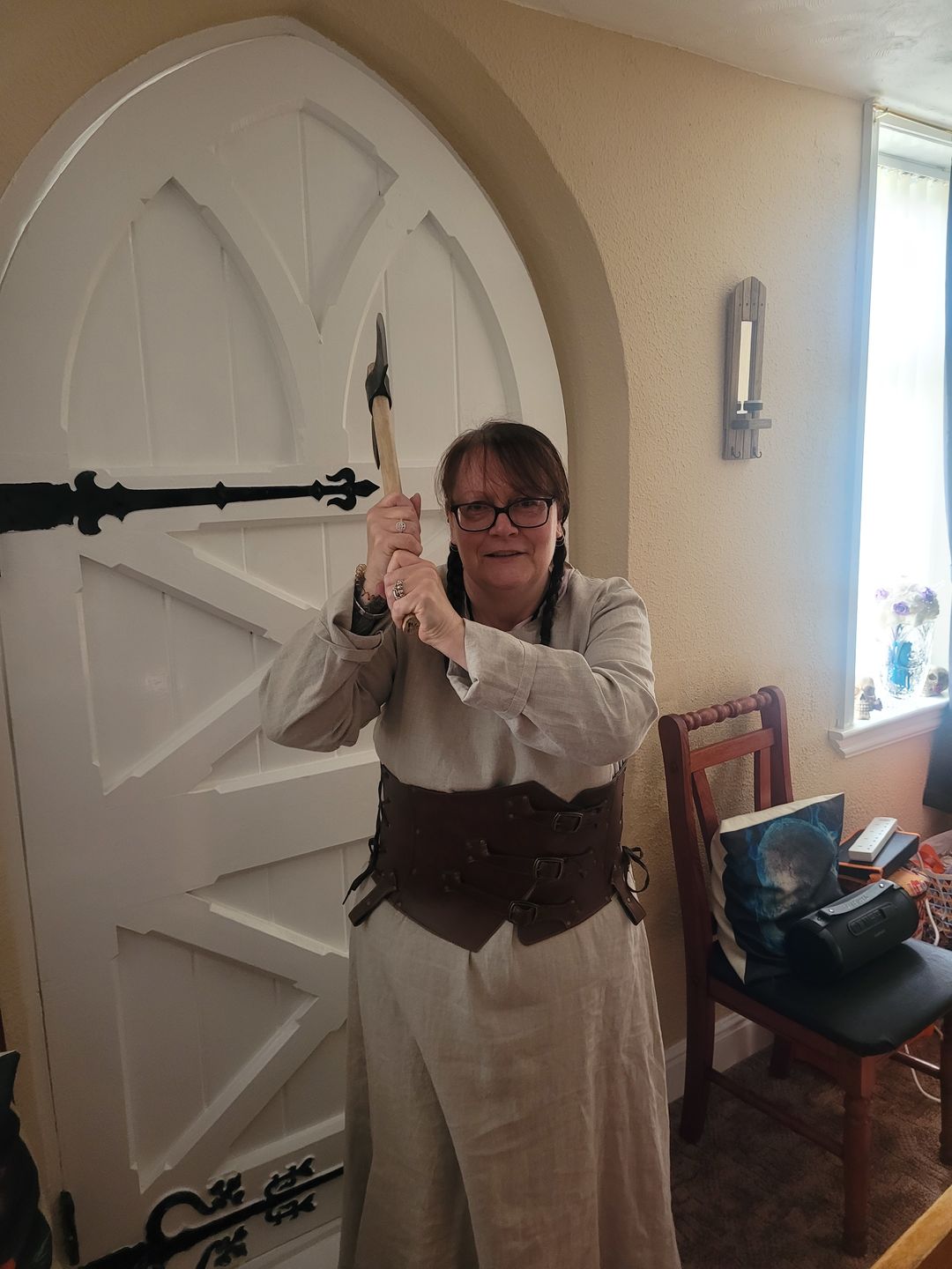 Customer photo review of Double Bit Thrower - Raven Forge