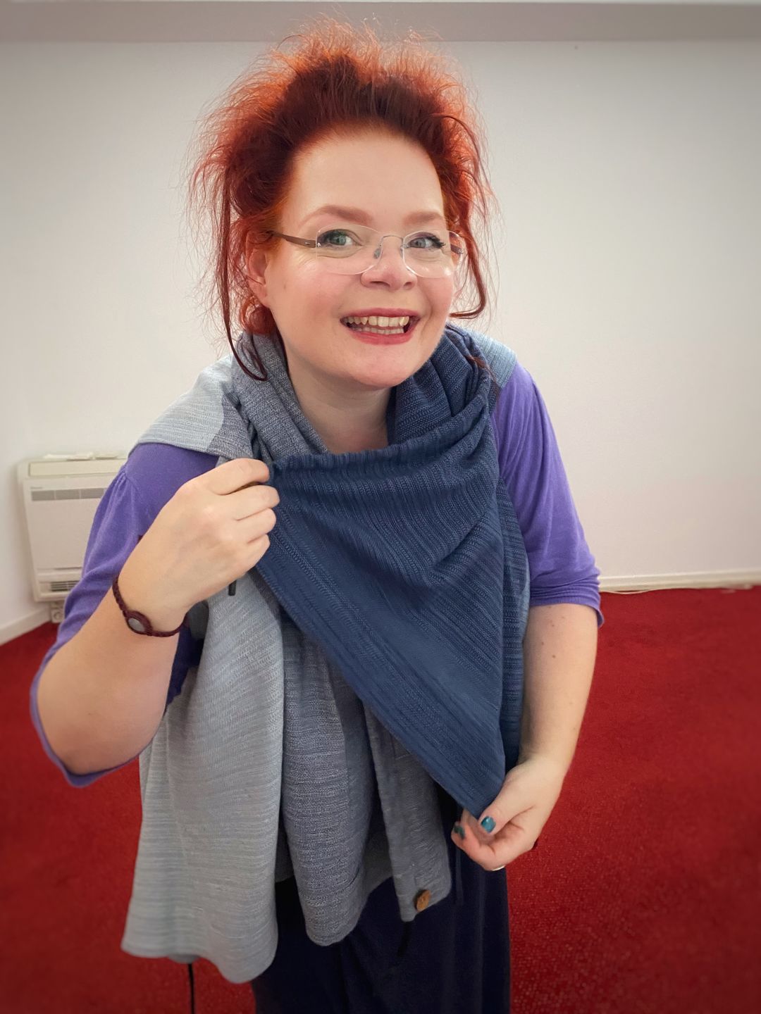 Customer photo review of NEW! COTTON Cape Equal Blue