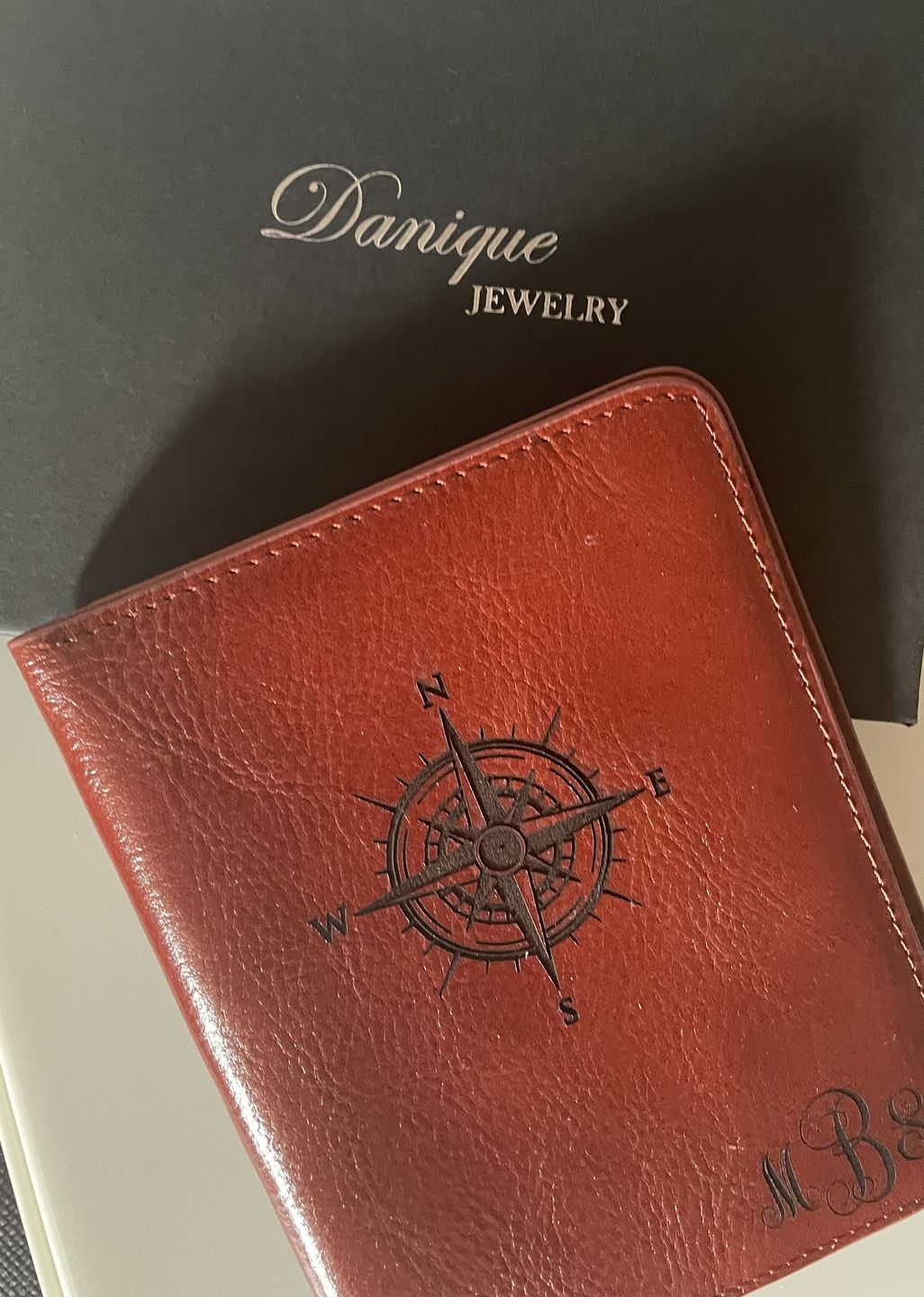 Customer photo review of Personalized Leather Passport Holder