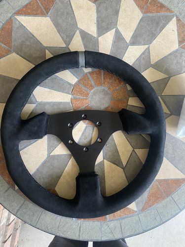 Customer photo review of 13" (330mm)  Racing Suede Steering Wheel