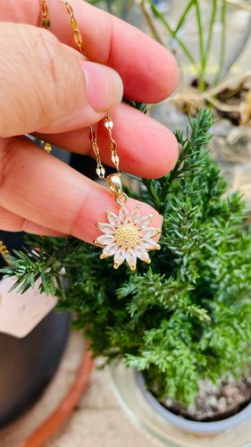 Customer photo review of The Sunshine Necklace - An Environmental Awareness Piece