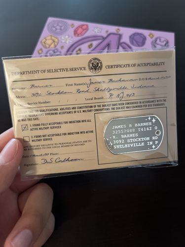 Customer photo review of Sgt. Barnes Pin