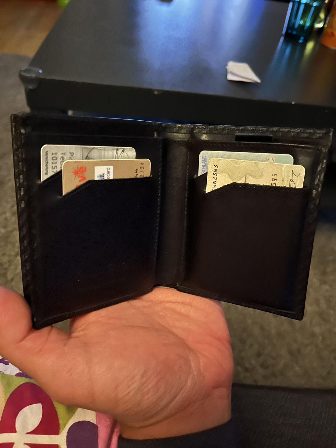 Customer photo review of Folder Boy bi-fold wallet