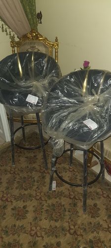 Customer photo review of كرسي بار - أسود -AC86