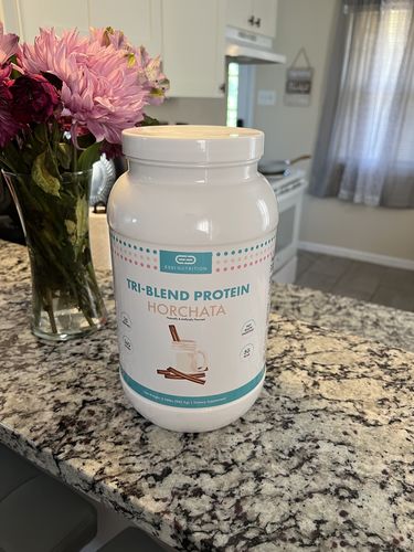 Customer photo review of TRI-BLEND HORCHATA PROTEIN