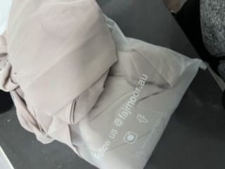 Customer photo review of Aisha Nude Abaya