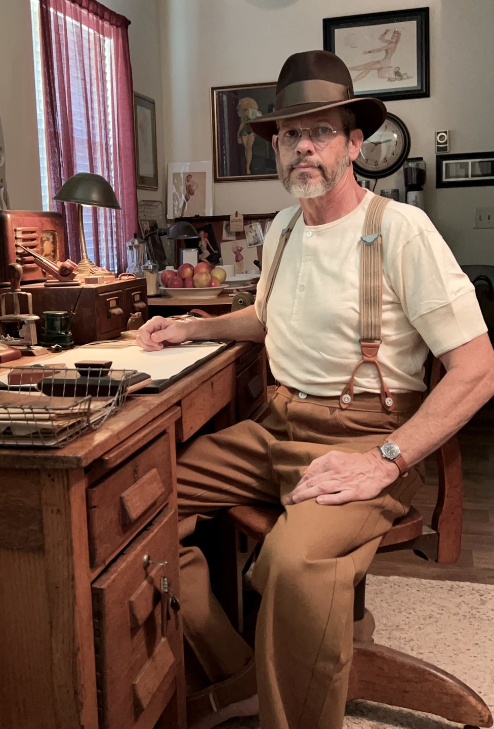 Customer photo review of 1890s Slub Cotton Henley T-Shirt