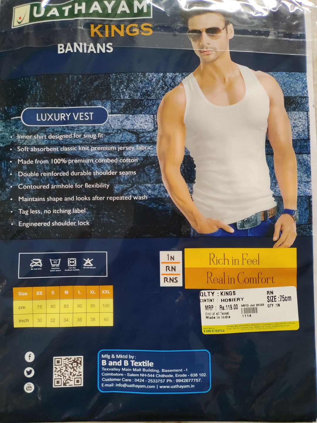 Customer photo review of Kings RN Banian (vest)