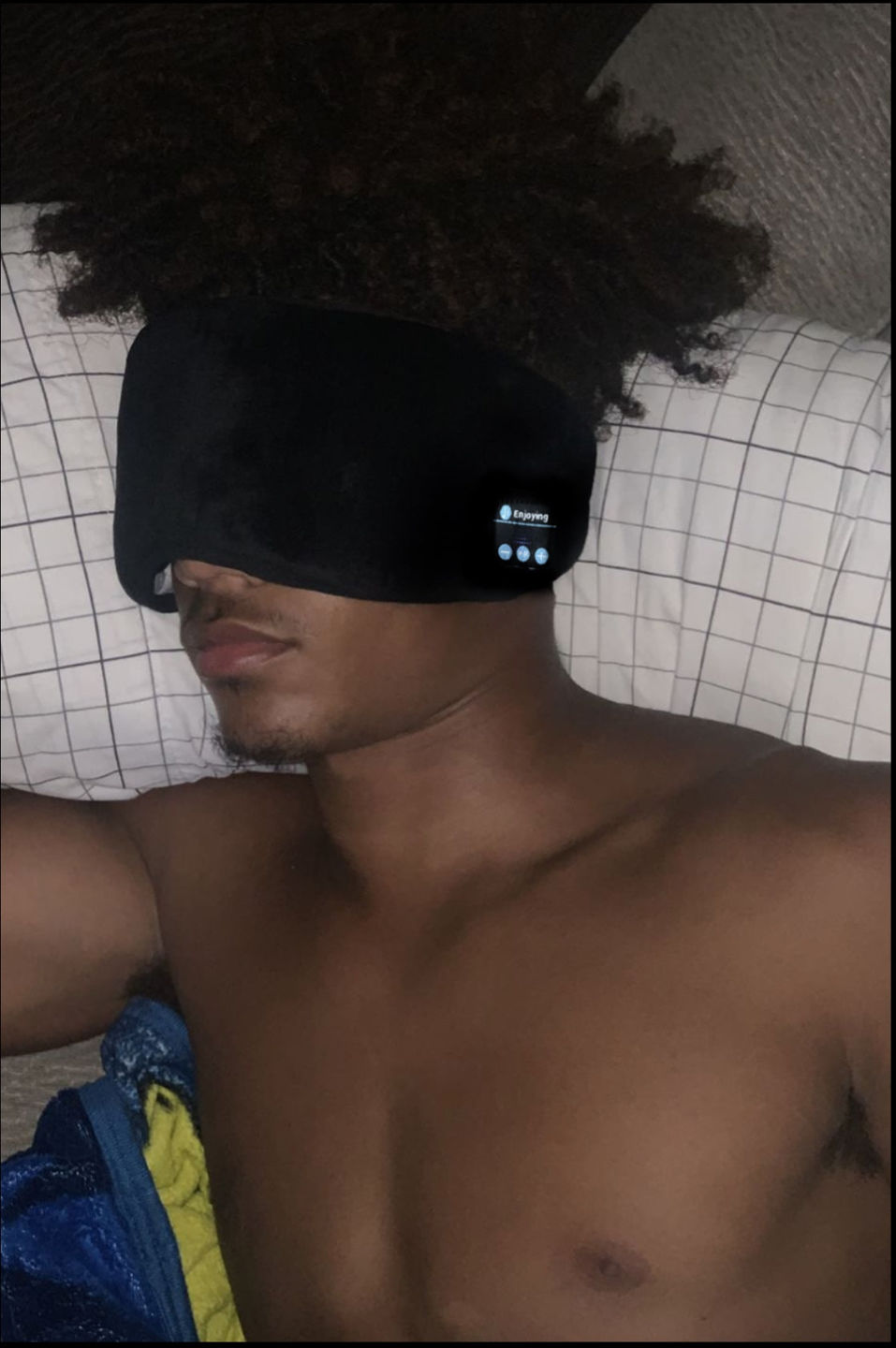 Customer photo review of SOUNDSLEEP MASK™ - 50% OFF TODAY