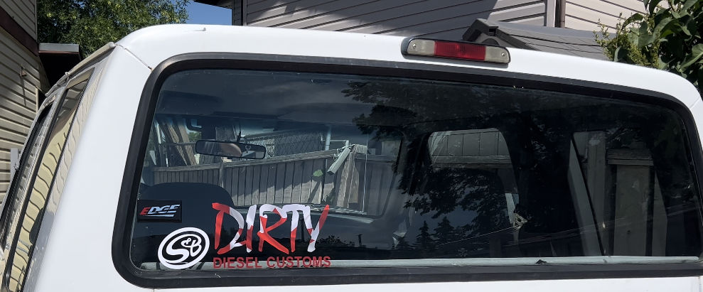Customer photo review of Dirty Diesel Decals