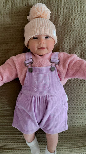Customer photo review of Lulu Overalls - Lilac