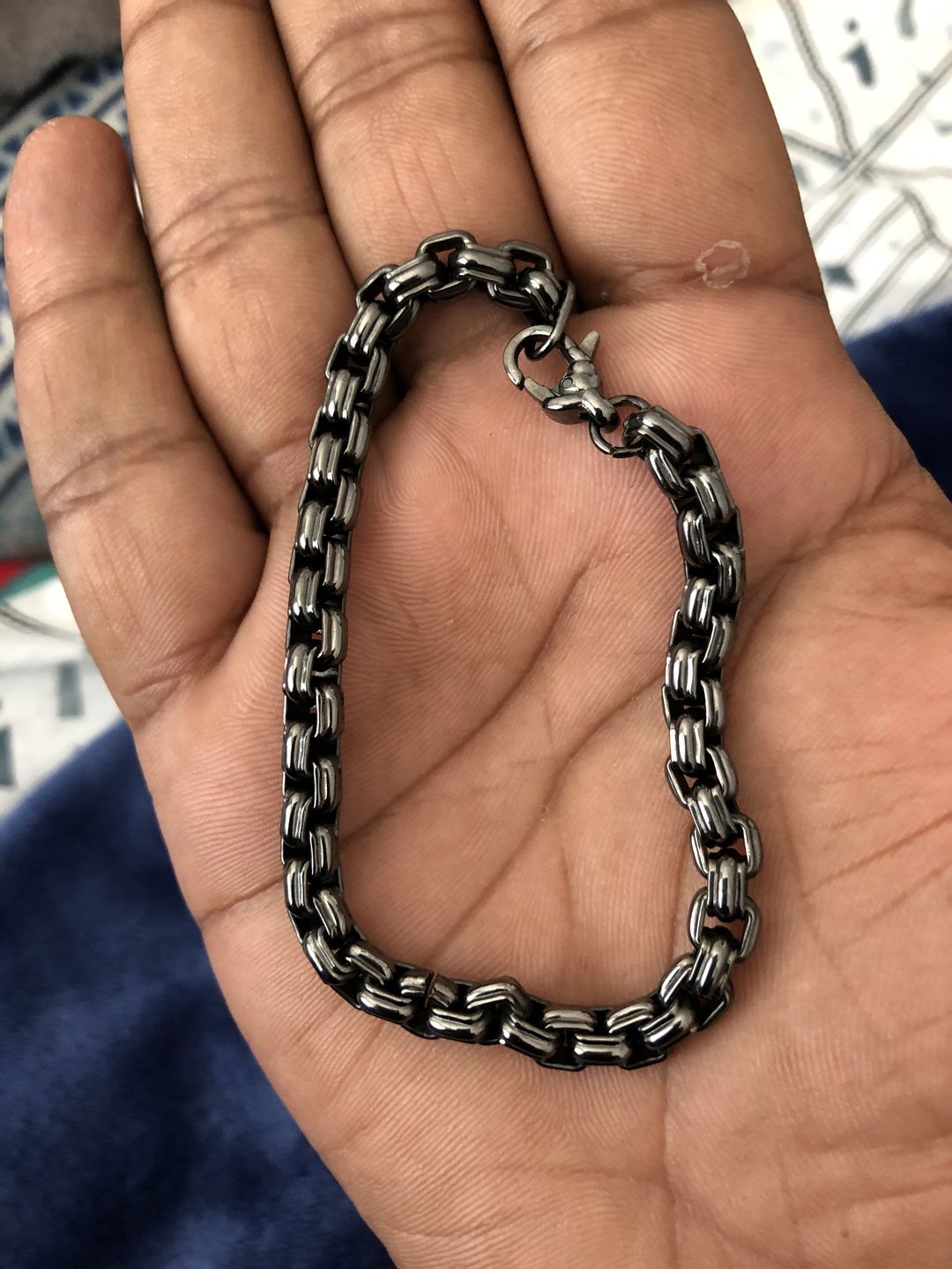 Customer photo review of 6mm Round Box Designed Link Bracelet