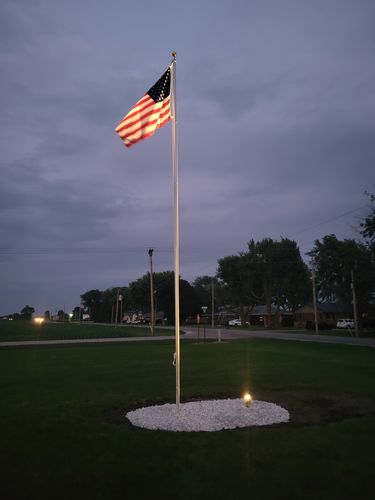 Customer photo review of Residential In-Ground Flagpole