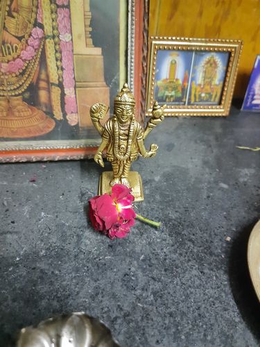 Customer photo review of Dhanvanthri Deity / Brass