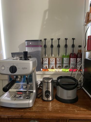 Customer photo review of Salted Caramel Coffee Syrup