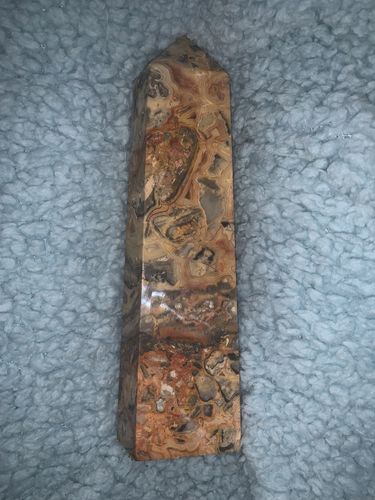 Customer photo review of Heavy Crazy Lace Agate Tower