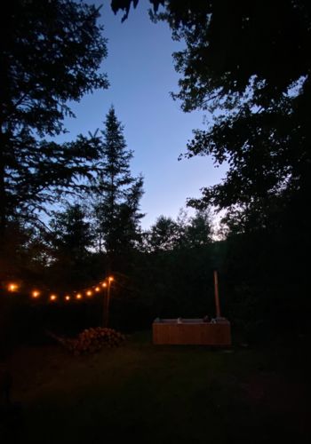 Customer photo review of Wood Burning Hot Tub