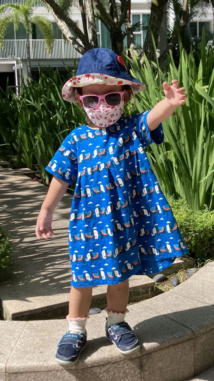 Customer photo review of Sunshine & Rainbows Easy Peasy Dress Set