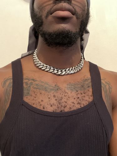 Customer photo review of Sterling Silver Curb Cuban Link Chain