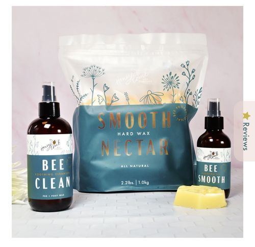 Customer photo review of Hard Wax Kit - 2.2 LB