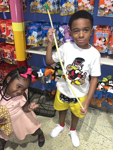 Customer photo review of Kids Secure The Bag Chenille Crew Neck and RAW Drip Black Chenille Cotton Shorts Set