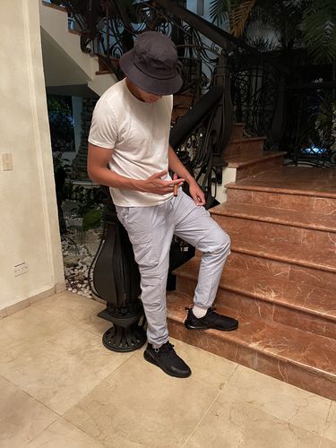 Customer photo review of Big Black Bucket Hat