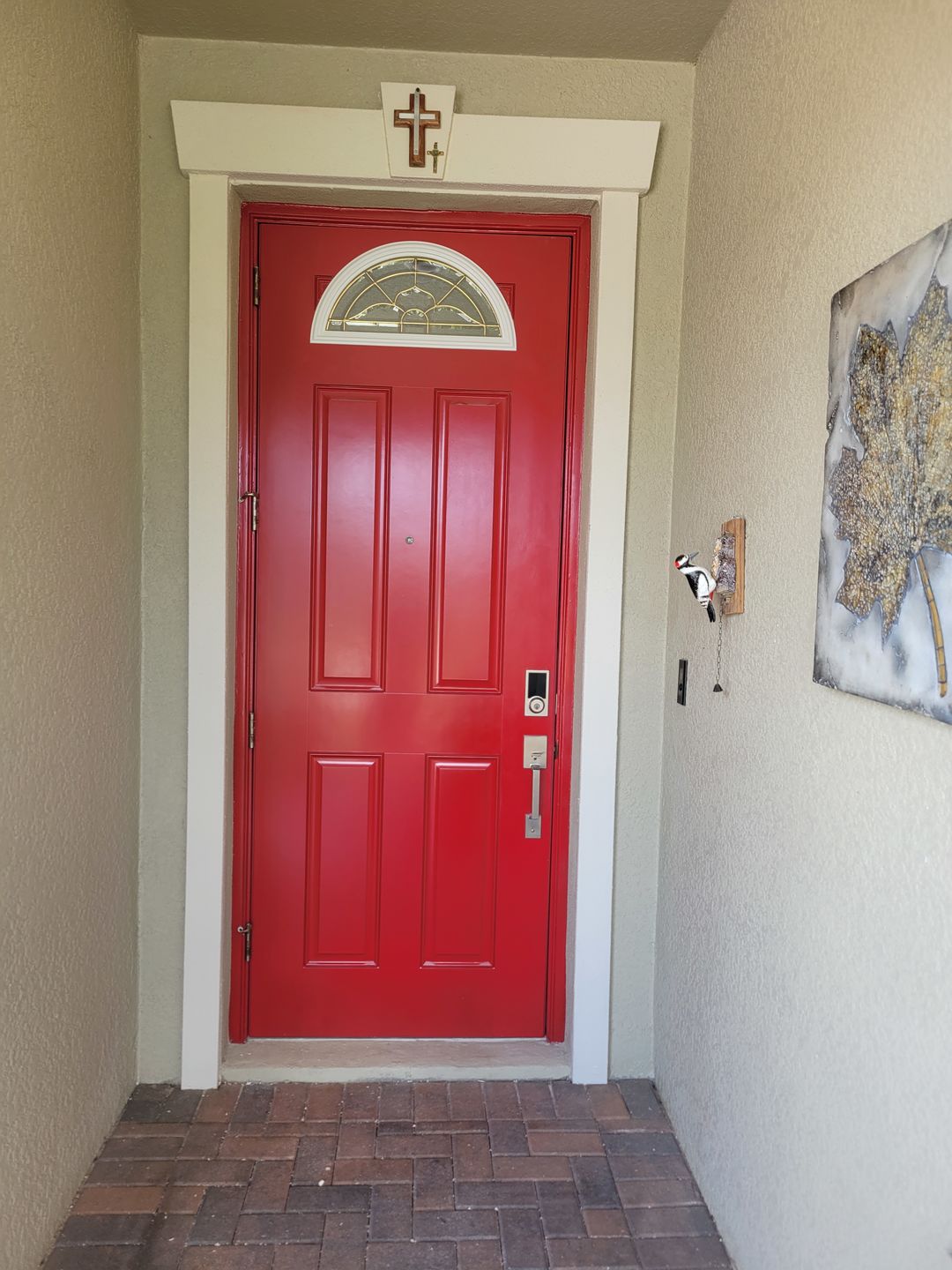Customer photo review of Normandy Glass and Frame Kit (Fanlite 24" x 12" Frame Size)