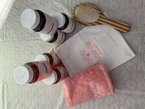 Customer photo review of Pack Hair et hair women anti-chute - 3 mois