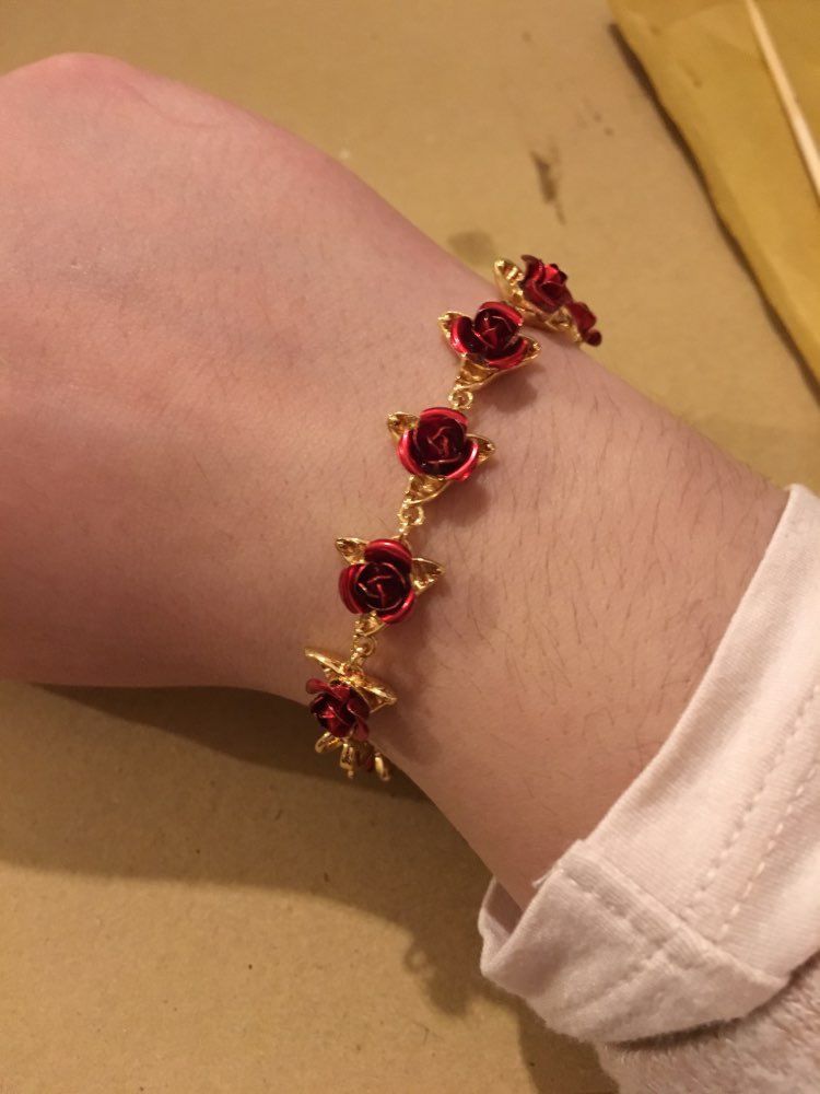 Customer photo review of "12 Reasons" Rose Bracelet